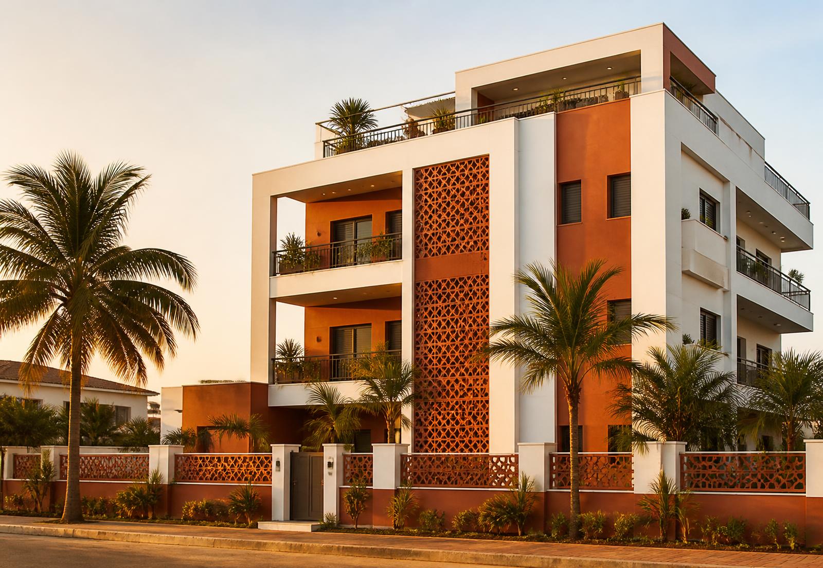Immeuble résidentiel moderne à Cotonou